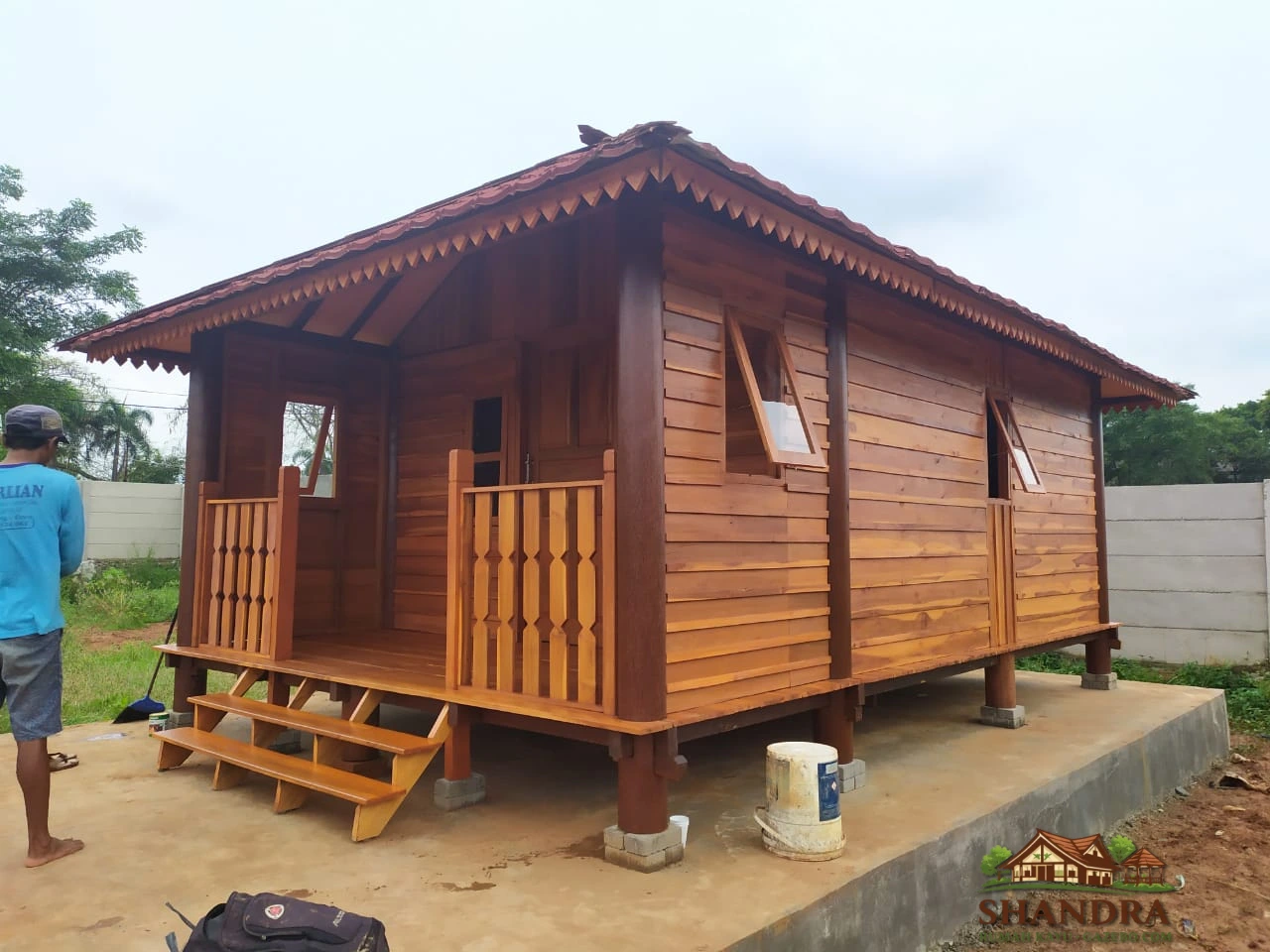 Jasa Pembuatan Rumah Kayu Custom Shandra Gazebo
